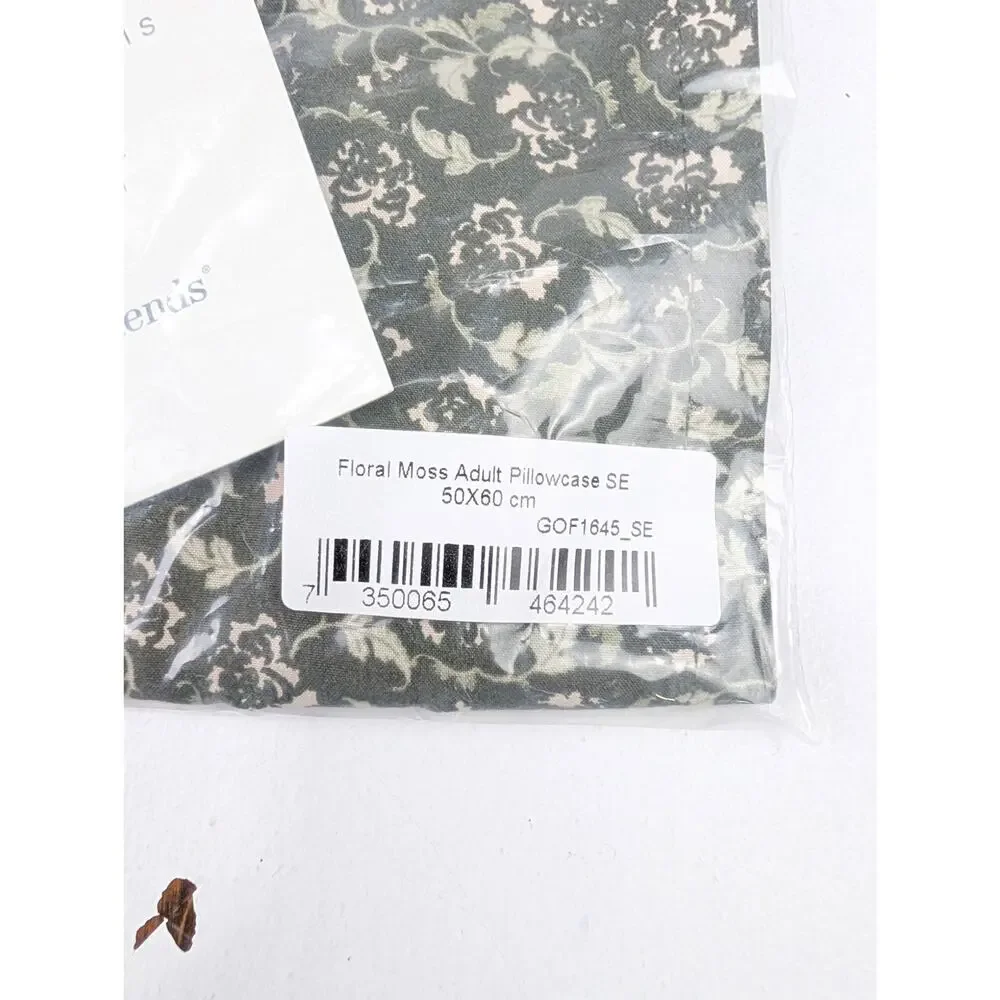 Garbo & Friends Adult/Twin 50cm x 60 cm Bedset & 2 Pillowcases - Floral Moss